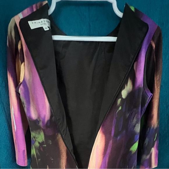 Trina Turk Abstract Multi Color Dress Knee Length Tunic Style size 6 - Picture 3 of 9